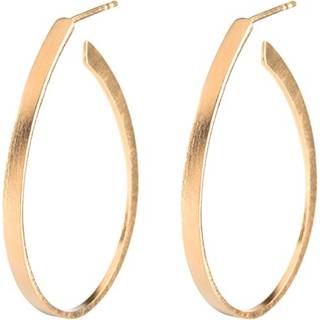 Oval Creoles gold-plated, stor kreol i oval facon