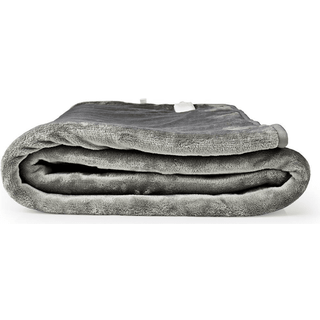Nedis - Elektrisk Tæppe | Undertæppe | 2 Personer | 160 x 140 cm | 9 Varmeindstillinger | Vaskbar | Overophedningsbeskyttelse | Digital kontrol | Fleece / Polyester - PEBL130CWT2