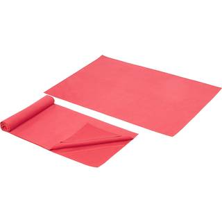Træningsmåtte / Yogamåtte 2 lag stødabsorberende TPE - 8 mm - Rød/Sort