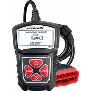 Konnwei KW309 OBD2/EOBD Diagnosticeringsværktøj med LCD Skærm til Bil - Sort