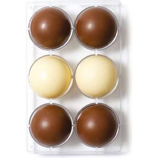 Halvkugle ø7,5 cm – Polycarbonat Chokoladeform, Decora