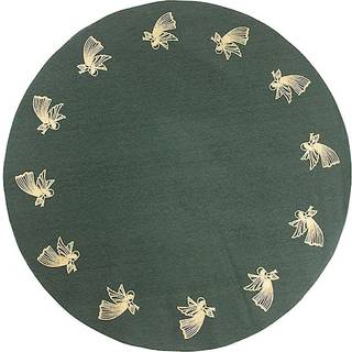 Pluto Design Juletræstæppe flyvende engle Grøn