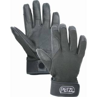 Petzl Cordex handsker - lette åndbare læderbelayhandsker til klatring og rappelling - solbrun - S