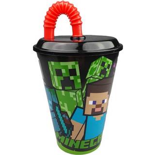 Minecraft Kop Med Sugerør - 430 ML -> Forventet levering: 1-2 hverdage