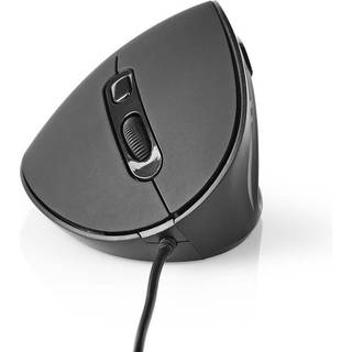 Nedis Ergonomic kablet mus med justerbar DPI - Sort