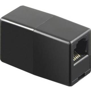 netværks forlængeradapter (RJ45 hun - hun), sort