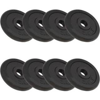 vægtplader 8 stk. 8x2,5 kg støbejern
