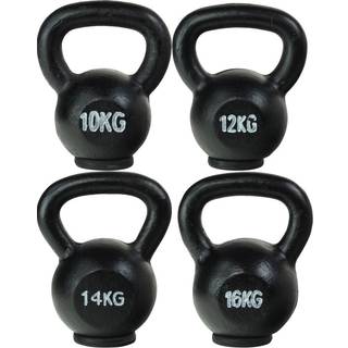 Odin Kettlebell Støbejern PAKKETILBUD (10, 12, 14, 16kg)