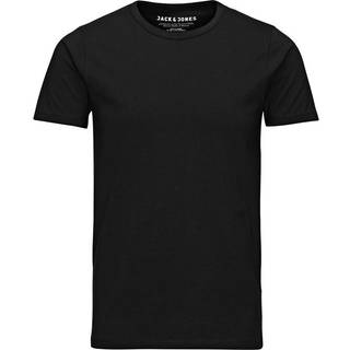 Ensfarvet O-hals T-shirt