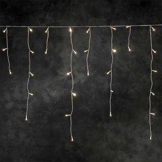 Konstsmide Christmas Isregn LED-lysforhæng, varmhvid, hvid, 3m Eisregen, Hvid/opal, Plast