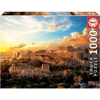Educa - Acropolis of Athens - 1000 Piece Jigsaw Puzzle - Puzzle -lim inkluderet - afsluttet billedm?l 26.8 """" X 18.9 """" - Alder 14+ (18489)