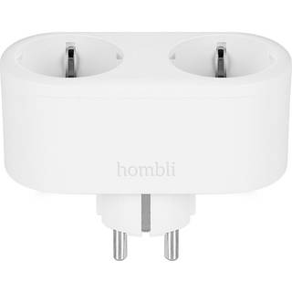 Hombli Smart Socket Duo indendørs stikkontakt hvid