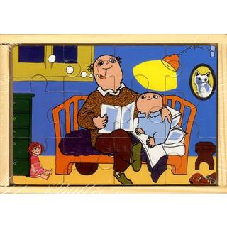 Alfons 4 træpuslespil i trææske