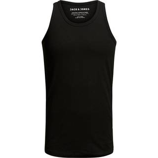 Ensfarvet O-hals Tanktop