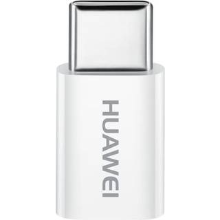 Original Huawei AP52 MikroUSB til USB-C adapter - Hvid