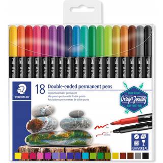 Staedtler STAEDTLER Duo Perm. 18 stk. ass