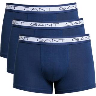 Gant 3-pak Basic Cotton Trunks - Navy-2 - Large * Kampagne *
