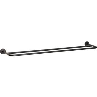 Hübsch Pipe Håndklædeholder - 17x71cm - sort