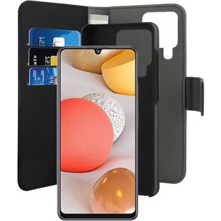 Puro 2-i-1 Samsung Galaxy A42 5G Magnetisk Pung Taske - Sort
