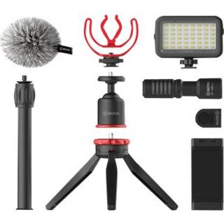 Boya Vlogging Kit with BY-MM1 + Smarthone Holder + LED