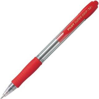 12 x Pilot Super Grip kuglepen 0,27mm rød