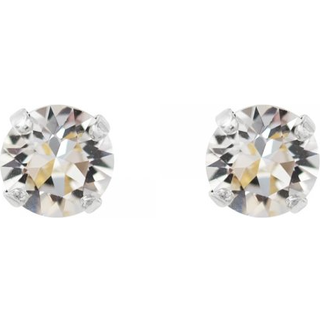 Classic Stud øreringe crystal rhodium
