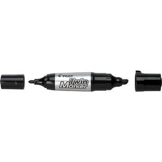 Pilot Twin Jumbo BG marker med 2 spidsbredder sort