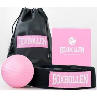 Boxbollen Pink med app brugt af berømtheder - MMA Gear Boxing Ball - Boxing Reflex Ball med justerbar rem - Interaktiv Boxball App Integration -