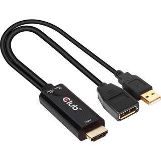 CLUB 3D Adapter HDMI 2.0 > DP 1.2 4K@60Hz HDR aktiv St/Bu retail