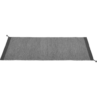 Muuto Ply Uldgulvtæppe 80x200 Cm t - Plasttæpper Uld Fra New Zeeland Mørkegrå - 18544