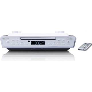 Lenco - Køkkenradio med CD Bluetooth® og fjernbetjening Hvid - KCR-150WH