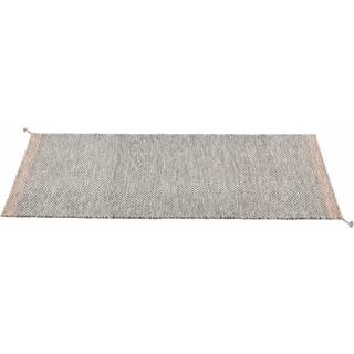 Muuto Ply uldtæppe 80x200 cm Black/White