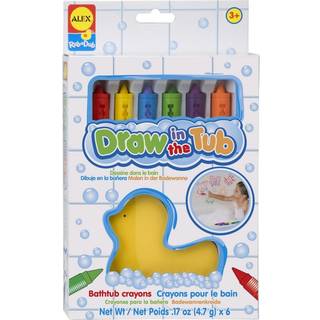 Alex gnider en dub -tegning i karbad Bath Crayons Kids Bath Crayons