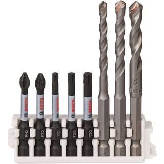 BOSCH Hex-9 Ceramic 5/6/8 mm; Impact Power Bit 50 mm PH2, PZ2, T20, T25, T30 PH2, PZ2, T20, T25, T30 (50 mm);5, 6, 8 mm
