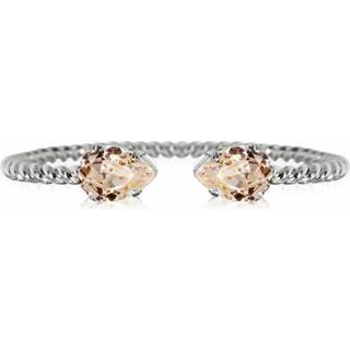 Mini Drop armbånd silk rhodium