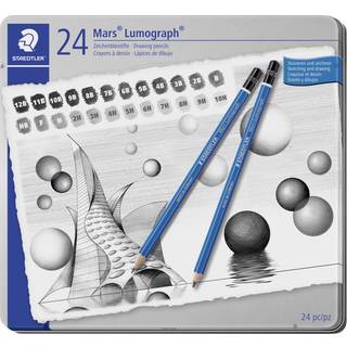 Staedtler Mars Lumograph Grafitblyanter 10H-12B 24-Pak