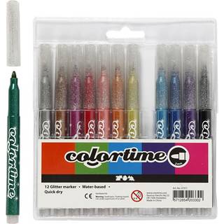 Creativ Company Colortime glittertusch 12pcs.