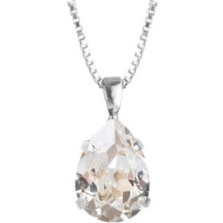 Mini Drop halskæde crystal rhodium