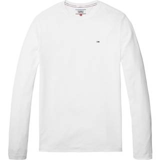 TOMMY JEANS Herren Longsleeve weiß