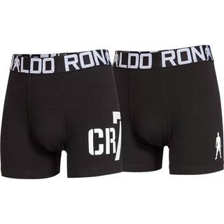 CR7 bomuld boy's trunk 2-pak i sort til drenge.