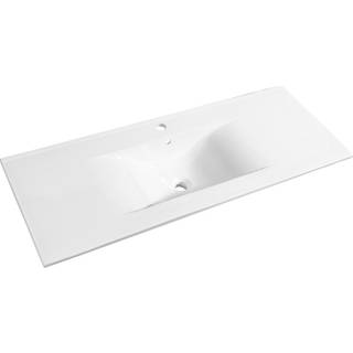 Allibert SOFT håndvask i hvid keramik, 120 cm