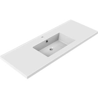 Allibert TOBI håndvask i hvid keramik, 120 cm