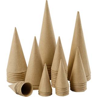 Kegle, H: 8-20 cm, diam. 4-8 cm, 50 stk./ 1 pk.
