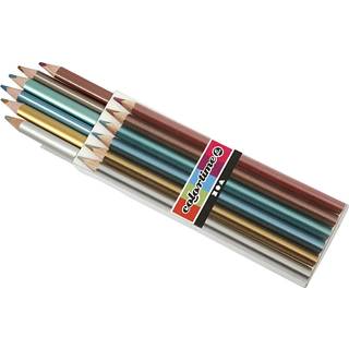 Farveblyanter - Metallic, 6 stk