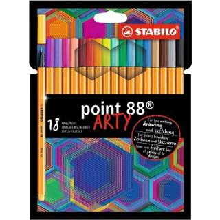 STABILO Arty Point 88 Fineliner - 18 penne med tynd spids