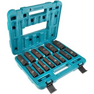 Topnøglesæt Makita B-52308; 1/2''; 10-32 mm; 14 stk.