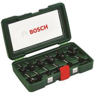BOSCH HM-fræserbitsæt med 12 dele (8 mm skaft) Skaft 8 mm