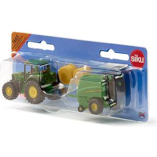 SIKU John Deere Traktor med Rundballepresser