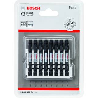 Bosch slagnøgle bits tx30 8 stk med dobbelt ende