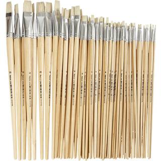 Nature Line Kunstnerpensler | Lang | 64 stk.